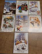 7 oude postkaarten: Kerst en Nieuwjaar, Enlèvement ou Envoi, Non affranchie, (Jour de) Fête