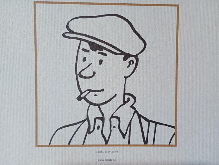 lithografie uit de kuifje strips, Antiek en Kunst, Kunst | Litho's en Zeefdrukken, Ophalen of Verzenden