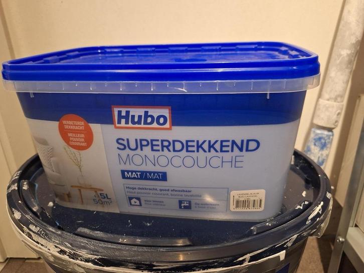 Verf blauw (Volledig nieuw. Nooit geopend.), Doe-het-zelf en Bouw, Verf, Beits en Lak, Nieuw, Verf, 5 tot 10 liter, Blauw, Ophalen