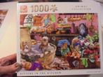 Puzzel KING "Kittens in the kitchen" 1000 stukjes, Ophalen of Verzenden, 500 t/m 1500 stukjes, Zo goed als nieuw, Legpuzzel