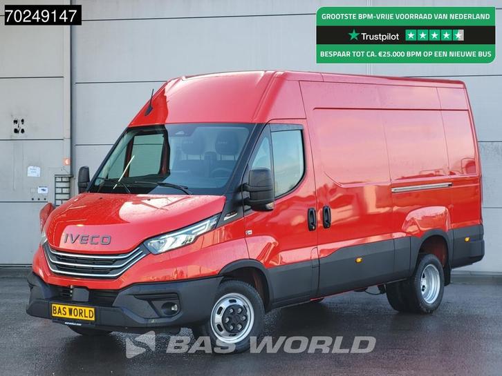Iveco Daily 35C21 3.0L Automaat 2x Schuifdeur 210PK L2H2 Dub, Auto's, Bestelwagens en Lichte vracht, Bedrijf, Te koop, Achteruitrijcamera