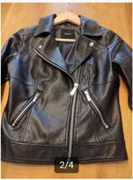 Tof jasje leather look maat 34XS, Comme neuf, Noir, Taille 34 (XS) ou plus petite, Enlèvement ou Envoi