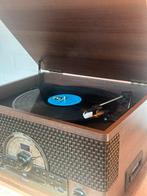 7 in 1 vintage platenspeler en audiosysteem, Audio, Tv en Foto, Platenspelers, Gebruikt, USB-aansluiting, Platenspeler, Ophalen