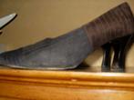 damesschoenen daim monique maat 37.5, Monique, Ophalen of Verzenden, Schoenen met hoge hakken, Grijs