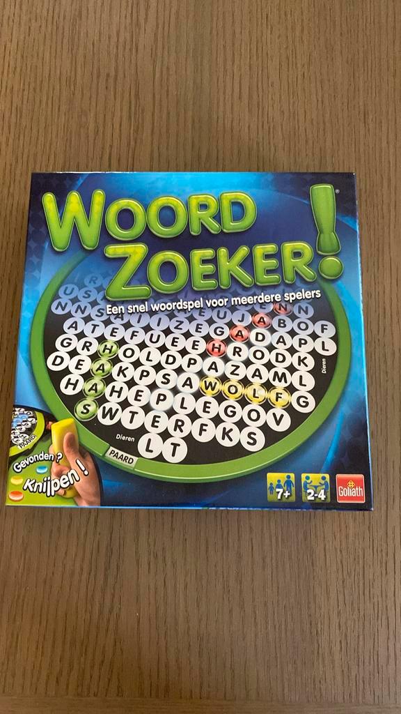 Woordzoeker Gezelschapsspel, Hobby en Vrije tijd, Gezelschapsspellen | Bordspellen, Zo goed als nieuw, Een of twee spelers, Drie of vier spelers