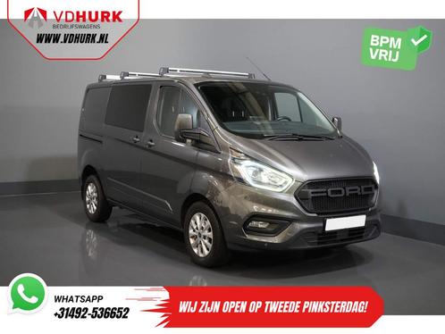 Ford Transit Custom 2.0 TDCI 130 pk Aut. DC Dubbel Cabine Li, Auto's, Bestelwagens en Lichte vracht, Bedrijf, ABS, Adaptive Cruise Control