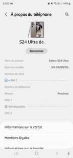 Samsung 24 Ultra 256 titanium (nieuw en garantie), Telecommunicatie, Mobiele telefoons | Samsung, Ophalen of Verzenden, Nieuw
