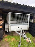 Remorque double essieux 2,55mx1,28m intérieur, Enlèvement, Comme neuf