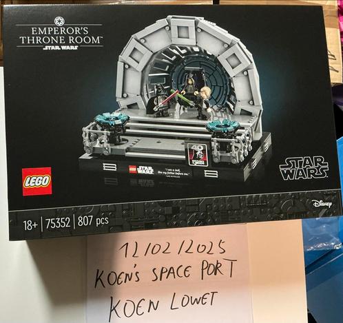 Lego Star Wars 75352 Emperor’s Throne Room Diorama, Kinderen en Baby's, Speelgoed | Duplo en Lego, Nieuw, Lego, Complete set, Ophalen of Verzenden