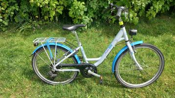 Meisjesfiets: bnb, flowerkid, 24 inch, 7speed shimano, Fietsen en Brommers, Ophalen, BNB Flowerkid, Shimano 7 versnellingen, Handrem