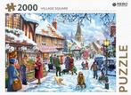 Winterpuzzel Village Square 2000 stukjes, Hobby en Vrije tijd, Ophalen, Meer dan 1500 stukjes, Zo goed als nieuw, Legpuzzel