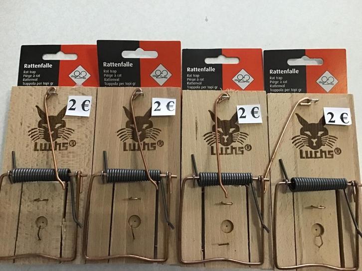 5 nieuwe rattenvallen aan slechts 2 euro per stuk, Tuin en Terras, Bestrijdingsmiddelen, Nieuw, Ophalen of Verzenden