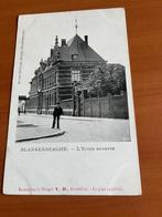 Oude postkaart Blankenberge: L'école moyenne - jaren 1910, Verzenden, Voor 1920, Ongelopen, West-Vlaanderen