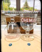 Set van 2 Chimay glazen 3l, Verzamelen, Ophalen, Nieuw, Bierglas