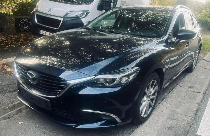 Mazda 6 break 2.2 euro 6b gps 150cv cuir 2cles garantie, Auto's, Mazda, Particulier, ABS, Adaptieve lichten, Adaptive Cruise Control