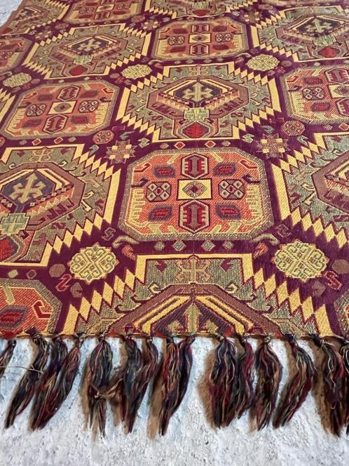 Grand foulard woonkleed geometrisch patroon 281/141, Maison & Meubles, Accessoires pour la Maison | Plaids & Couvertures, Comme neuf