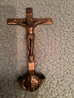 Croix en cuivre avec bénitier, Antiquités & Art, Enlèvement