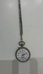 Montre de Poche G.R. Roskopf Patent avec Chaîne, Handtassen en Accessoires, Horloges | Antiek, Overige merken, Zakhorloge, 1900 tot 1930