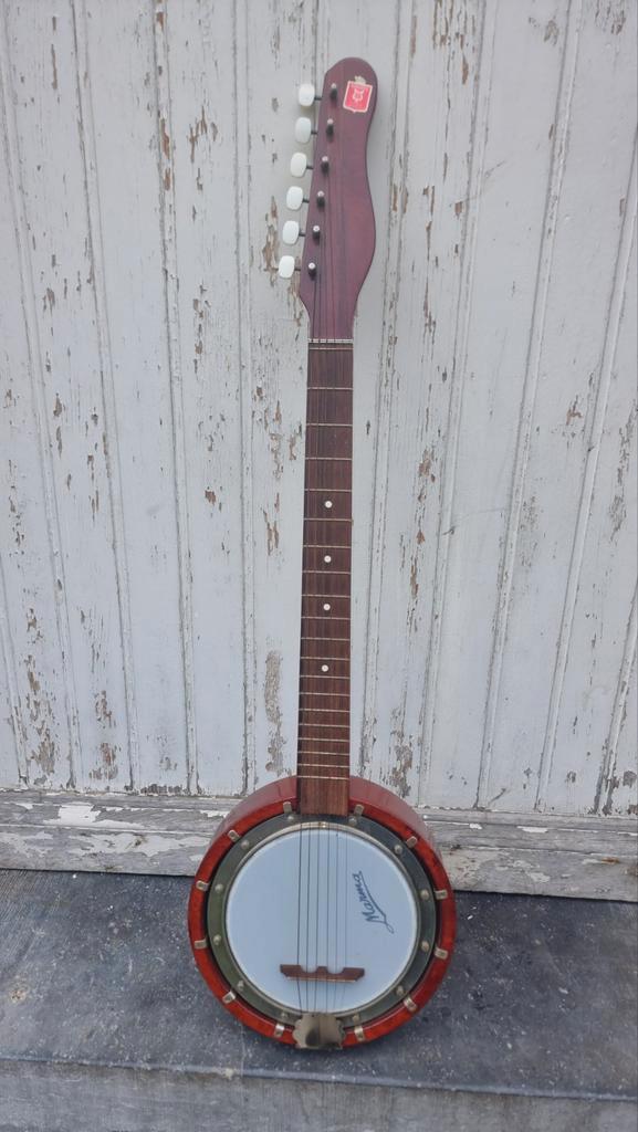 Banjo-Guitare 6 cordes MARMA - Vintage RDA, Muziek en Instrumenten, Snaarinstrumenten | Banjo's, Gitaarbanjo, Ophalen