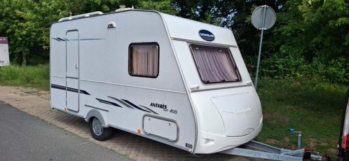 Caravelair Anteres Luxe 400CP + Voortent + luifel + inboedel, Caravans en Kamperen, Caravans, Particulier, Caravelair, Luifel