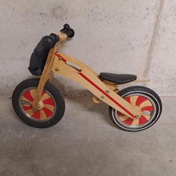 houten loopfietsje, Fietsen en Brommers, Ophalen, Gebruikt, Minder dan 16 inch