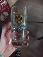 Emaille bierglas  brand edel pilsner, Verzamelen, Ophalen of Verzenden, Zo goed als nieuw, Bierglas