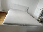 Prachtig wit houten bed van LeenBakker met boxspring 140/200, Huis en Inrichting, Ophalen, Zo goed als nieuw, 200 cm, 140 cm