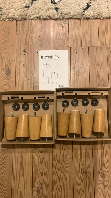 Brynilen bedpoten IKEA (2 sets van 4 stuks)