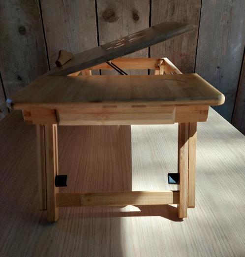 Laptoptafel - BUDU, Computers en Software, Laptopstandaarden, Zo goed als nieuw, In hoogte verstelbaar, Ophalen of Verzenden