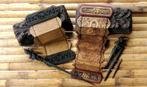 Oude Thaise boeddhistische tattoo-kit, Ophalen of Verzenden, Brons