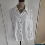 Trendy witte bloes met sierstiksels mt xl tot xxl zie afmeti, Ophalen of Verzenden, Zo goed als nieuw