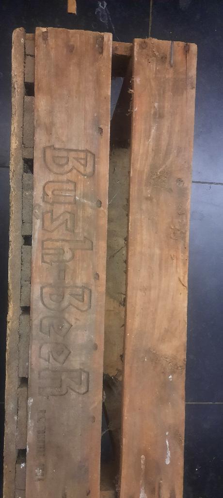 Caisse à bière ancienne Bush Beer, Collections, Marques de bière, Bouteille(s), Enlèvement