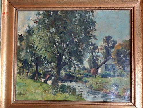 Jan van Vuuren  1871 - 1941  Veluws Landschap, Antiquités & Art, Art | Peinture | Classique, Envoi