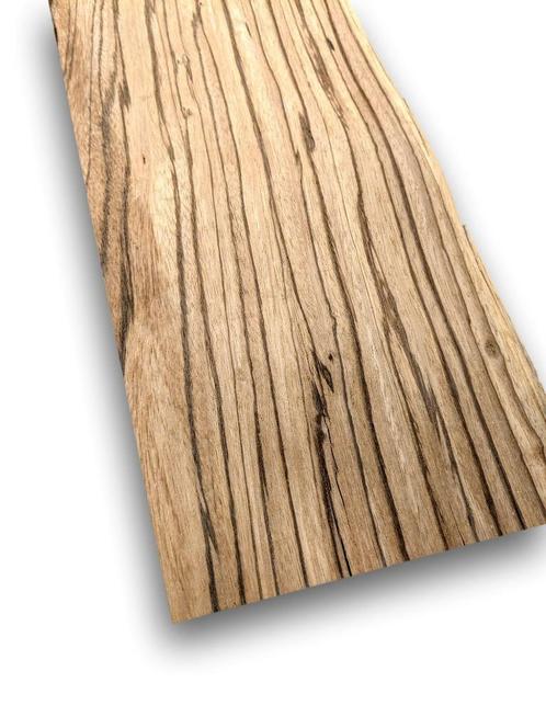 Zebrano fineer | 215x17 cm, Hobby en Vrije tijd, Knutselen, Nieuw, Materiaal, Verzenden