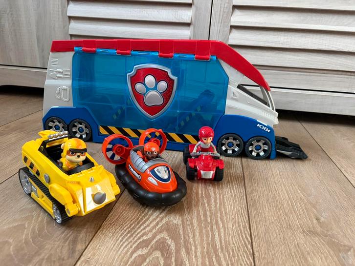 Paw Patrol Truck + figuren, Kinderen en Baby's, Speelgoed |Speelgoedvoertuigen, Zo goed als nieuw, Ophalen