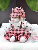 petit clown tissu et porcelaine (14), Ophalen of Verzenden, Gebruikt, Overige typen