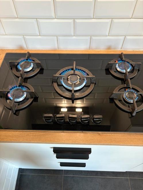 zanussi glas kookplaat 5 pit, Elektronische apparatuur, Kookplaten, Zo goed als nieuw, Ophalen