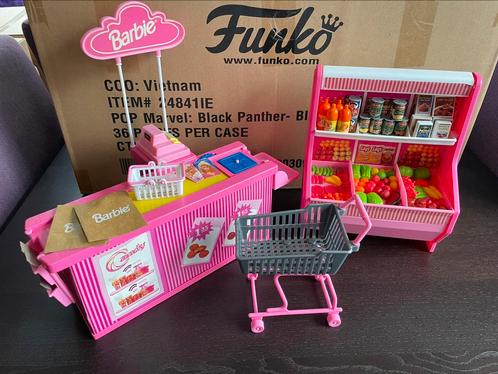 Vintage Barbie Supermarket 1991, Collections, Maisons de poupées & Accessoires, Utilisé, Ustensile, Enlèvement ou Envoi