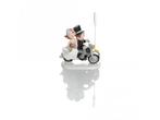 Figurine avec clip photo moto mariage mariage - 8,5 x 8 cm, Autres types, Enlèvement ou Envoi, Neuf