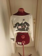 Koreaanse gotische romantische aegyo manga crop top van 100%, Kleding | Dames, Topjes, Maat 38/40 (M), Wit, Ophalen of Verzenden