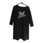 Sweat jurk motorcycle strass steentjes zwart XL/XXL, Kleding | Dames, Jurken, Verzenden, Zwart, Maat 46/48 (XL) of groter, Nieuw