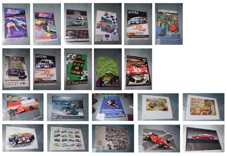 Liquidatie collectie 40 auto posters Ferrari F1, Verzamelen, Merken en Reclamevoorwerpen, Gebruikt, Reclamebord, Ophalen of Verzenden