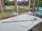 Hanglampen op rail, Ophalen, Gebruikt, 50 tot 75 cm, Glas