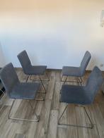 4 chaises à vendre, Maison & Meubles, Comme neuf, Quatre, Chaises gris, Enlèvement
