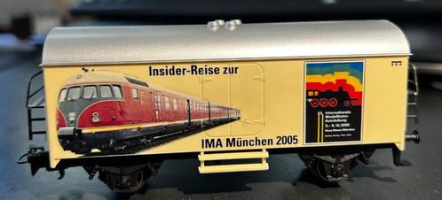 3166. Overdekte auto „IMA München 2005" H0 Märklin. 8A W, Hobby en Vrije tijd, Modeltreinen | H0, Gebruikt, Wagon, Märklin, Ophalen of Verzenden