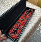 Echte Koraal en Turqoise vintage ketting, Handtassen en Accessoires, Antieke sieraden, Ophalen of Verzenden, Ketting
