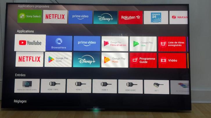 À Vendre Smart Télé 4K 65Pouce, TV, Hi-fi & Vidéo, Télévisions, Comme neuf, QLED, 100 cm ou plus, 8k (UHD), Sony, 120 Hz, Smart TV