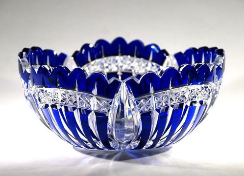 Val Saint Lambert - Schaal met 5 Lobben  VSL Val St Lambert, Antiek en Kunst, Antiek | Glaswerk en Kristal, Ophalen of Verzenden