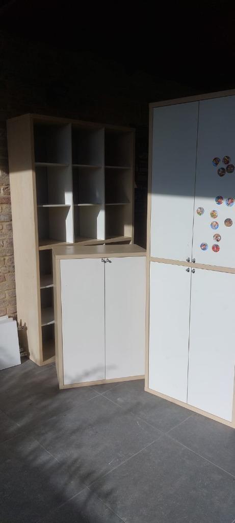 Kasten (3 verschillende types), Huis en Inrichting, Kasten | Boekenkasten, Gebruikt, 100 tot 150 cm, 150 tot 200 cm, 25 tot 50 cm