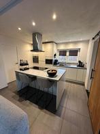 Mooie witte hoogglans eilandkeuken + GEDEMONTEERD, Huis en Inrichting, Keuken | Complete keukens, Wit, Overige typen, Graniet of Steen